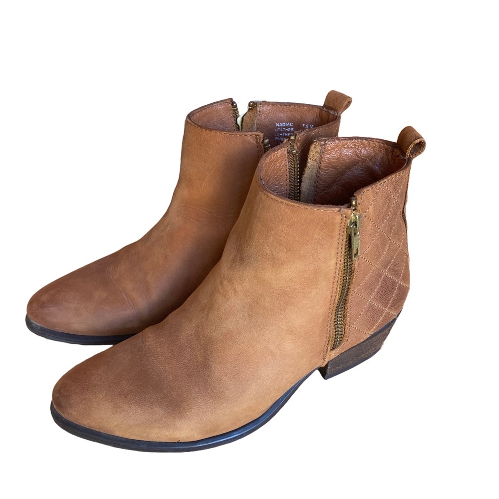 Steve Madden Tan Leather Ankle Boots 7.5